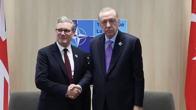 Cumhurbaşkanı Erdoğan, Starmer’ı kabul etti