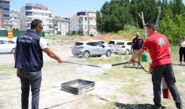 Kreş öğretmenleri yangın eğitimi aldı
